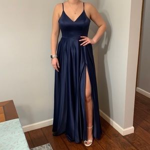 B Darlin blue gown